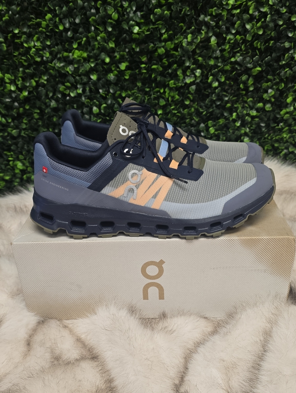 Mens On Running Cloudvista- Midnight Olive - 9.5